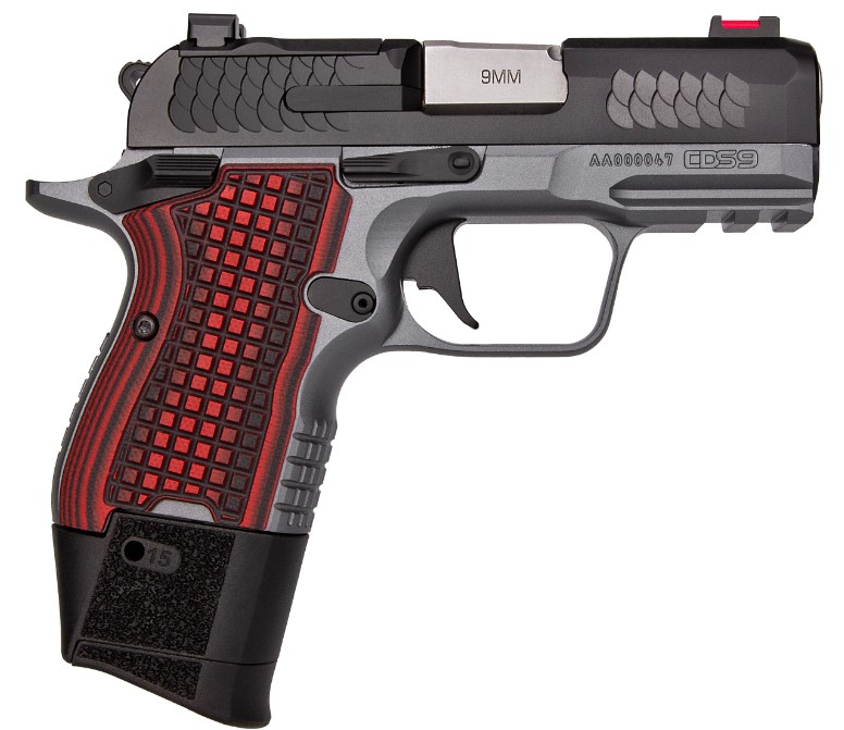 KIMBER CDS9 TWO-TONE RED GRIPS ORRL CDS9 9MM 3.64IN BARREL 13/15RD 3600003 - Taurus Savings